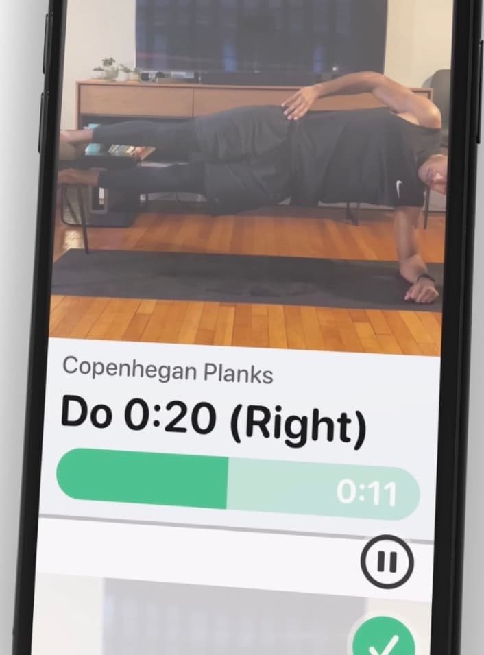 workout builder screenshot